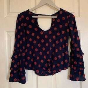 Lucy Love top with front tie accent